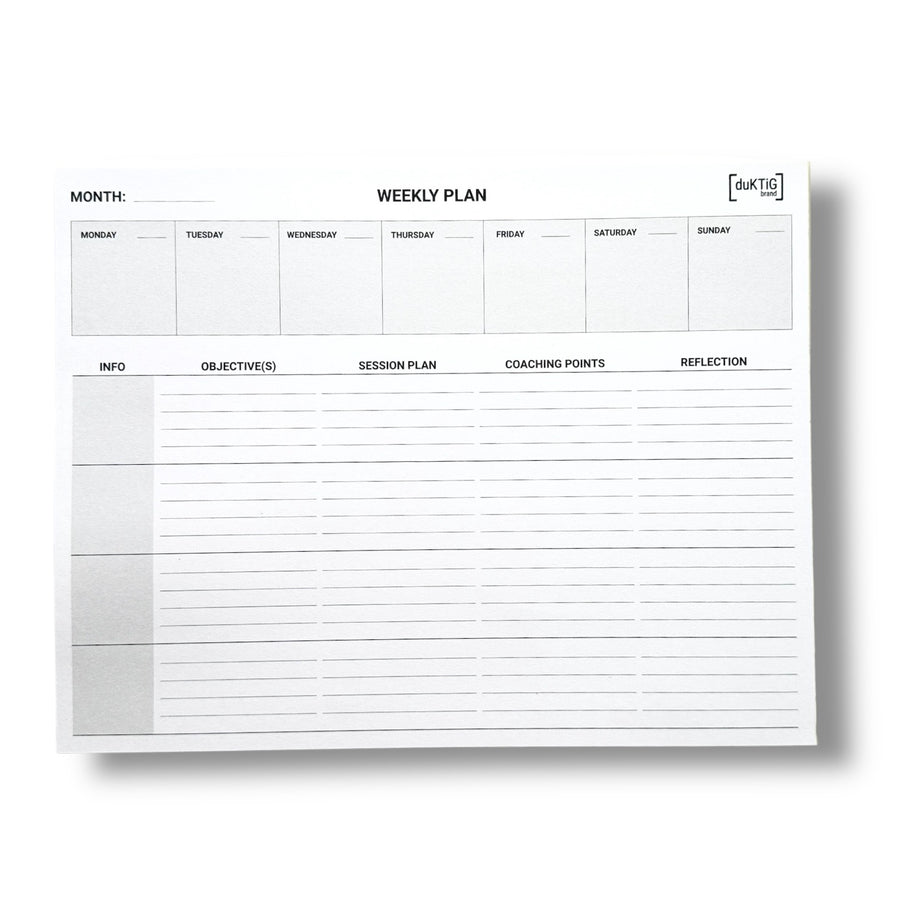 WEEKLY PLANNING AND REFLECTION NOTEPAD